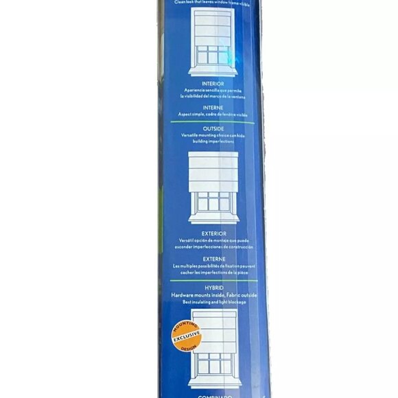 Brand New 27" x 64" Cordless Kenney Insulating Roman Shade Khaki NIB - Picture 4 of 10